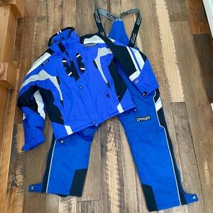 Spyder 2 pc snowboard ski set mens M